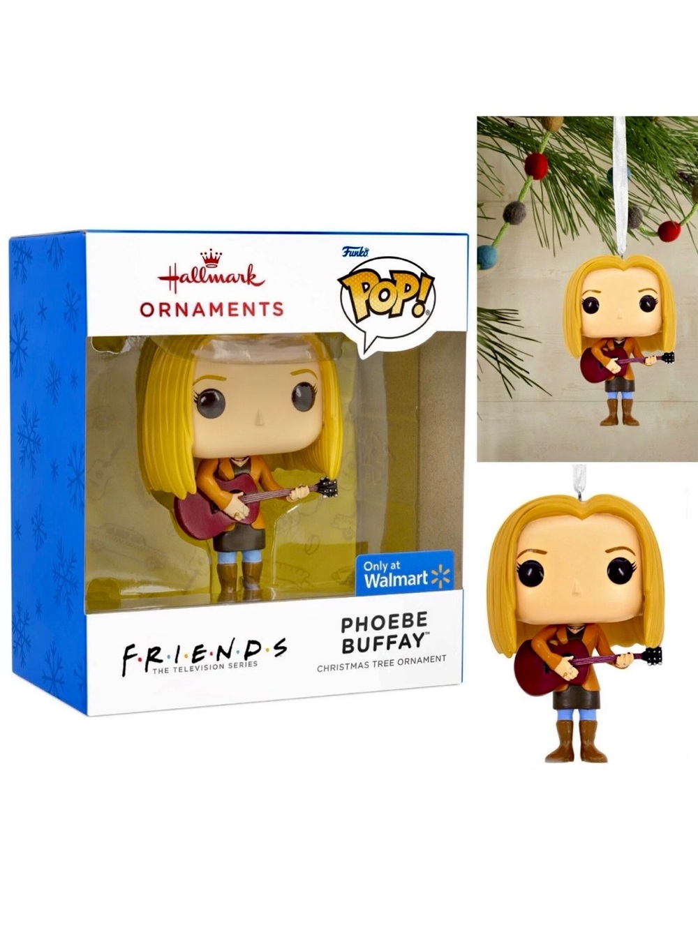 Friends Phoebe Buffay Hallmark Funko Pop Christmas Ornament *NEW*